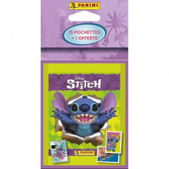Blister de 14 pochettes - PANINI - STITCH - Contient 70 stickers