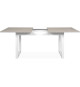Table a manger extensible Houston  - 160-200 x 75 x 90 cm - Plateau effet travertin - 1 extension inclue - 10 personnes