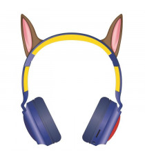 Casque lum. pliable Bluetooth et filaire avec un design 3D des oreilles de Chase de La Pat' Patroulle avec limitation du volume