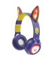 Casque lum. pliable Bluetooth et filaire avec un design 3D des oreilles de Chase de La Pat' Patroulle avec limitation du volume