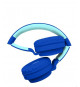 Casque lumineux pliable Bluetooth et filaire avec un design 3D de l'univers de Stitch avec limitation du volume