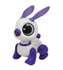 Power Rabbit Mini - Robot lapin avec effets lumineux et sonores, contrôle par claquement de main, répétition