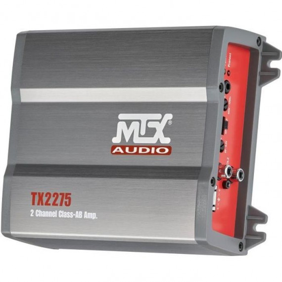 MTX TX2275 Amplificateur voiture 2x110W RMS @2O ou 1x220W RMS @4O Filtres actifs variables Entrées haut niveau