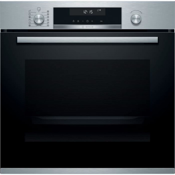 Four multifonction Pyrolyse - BOSCH SER6 - HBA5785S6  Inox - Vol four: 71l - 9 unité modes de cuisson - H595xL594xP548mm