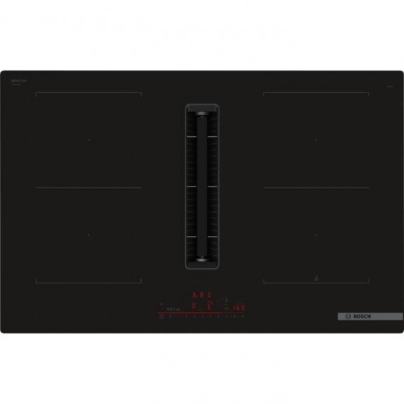 Table induction Aspirante - BOSCH SER6 - PVQ811H26E Noir - 4-foyers - Home Connect - L802xP522 mm