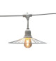 Guirlande lumineuse extérieur - LUMISKY - CHIC WHITE LIGHT - 6 m - 10 ampoules a filament - E27 - LED blanc chaud