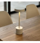 Lampe de table sans fil - LUMISKY - ROBY WHITE - H30 cm - Touch en aluminium - Blanc mat - LED