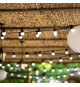 Guirlande lumineuse solaire - LUMISKY - PARTY MILKY SOLAR - 5.70 m - 8 modes - 10 globes blanc chaud LED