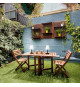 Lampe de table solaire et rechargeable - LUMISKY - STANDY MINI SOLAR RGB - H36 cm - LED multicolore dimmable
