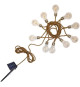 Guirlande lumineuse solaire - LUMISKY - FANTASY CORD SOLAR - 7.50 m - Corde 10 ampoules transparentes - LED blanc chaud