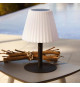 Lampe de table solaire 2 en 1 a planter ou a poser - LUMISKY - BOUFFANT - H62 cm - LED blanc dimmable