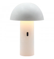 Lampe de table sans fil - LUMISKY - TOD WHITE - H28 cm - Tete orientable - LED blanc chaud