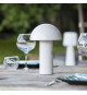 Lampe de table sans fil - LUMISKY - TOD WHITE - H28 cm - Tete orientable - LED blanc chaud
