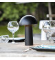 Lampe de table sans fil - LUMISKY - TOD BLACK - H28 cm - Tete orientable - LED blanc chaud