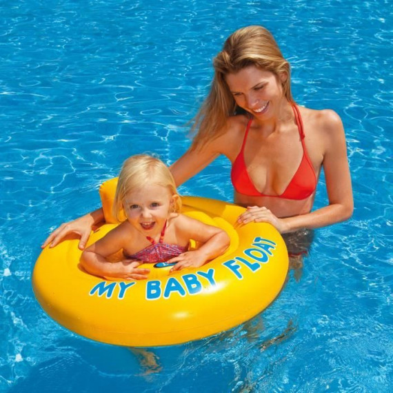 Bouée gonflable pour bébé - INTEX - Jaune - A partir de 6 mois - Mixte - 70 cm