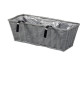 Jardiniere - Faux rotin - Gris - 48 cm - SMART GARDEN
