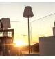 Lampadaire solaire et rechargeable - LUMISKY - STANDY WOOD SOLAR - H150 cm - LED blanc chaud dimmable