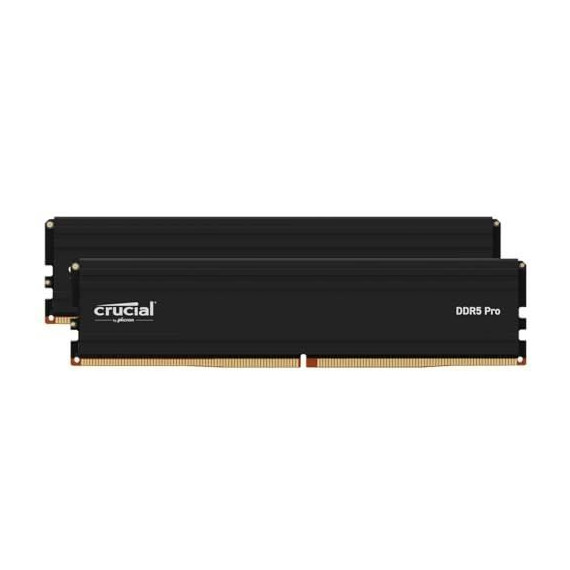 Mémoire RAM - CRUCIAL - Pro DDR5 32Go Kit (2x16Go) - 6000MHz - Intel XMP 3.0 - 32Go DDR5 - CP2K16G60C48U5