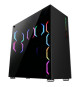 ABKONCORE BOITIER PC R780 Sync - rétro éclairage RGB - Noir - Verre trempé - Format E-ATX (ABKO-RMS-780-SYNC)