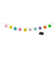 Guirlande lumineuse solaire - LUMISKY - MIMY COLORS SOLAR - 3.80 m - Boules de coton - 10 ampoules - LED blanc chaud
