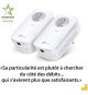 CPL 1300 Mbps - TP-Link TL-PA8015P KIT - Prise CPL avec 1 Port Ethernet Gigabit et Prise Intégrée - Boitier CPL Kit de 2