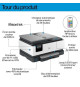HP OfficeJet Pro 8124e - Imprimante tout-en-un  Jet d'encre couleur avec 3 mois d'Instant Ink inclus avec HP+