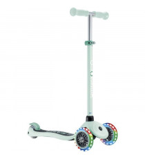 Trottinette 3 roues - GLOBBER - PRIMO LIGHTS - Vert Pastel - Roues lumineuses - 2 a 7 ans - 50 Kg