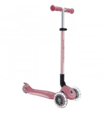 Globber - Trottinette PRIMO FOLDABLE PLUS LIGHTS V2 - Rose pastel