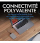 Disque dur portable externe - LACIE - Mobile Drive secure v2 - USB 3.1-C - 2To - Gris espace (STLR2000400)