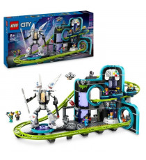 LEGO City 60421 Le parc d'attractions de Robot World - Jeux de fete foraine enfant 8 ans