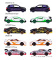 Majorette - Coffret 5 véhicules miniatures dont 2 exclusifs - Color Trace - Edition Limitée