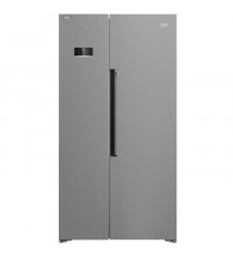 Réfrigérateur Side by Side pose libre - BEKO - GN1603140XBN - Classe E - Froid ventilé - 580 L - 70,5 x 91 x 179 cm - Métal b…