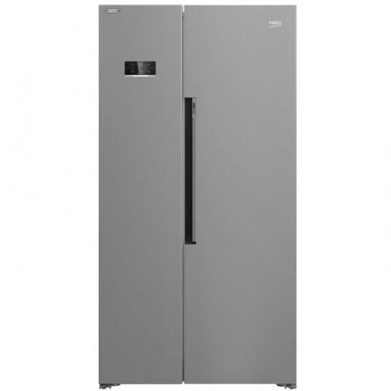 Réfrigérateur Side by Side pose libre - BEKO - GN1603140XBN - Classe E - Froid ventilé - 580 L - 70,5 x 91 x 179 cm - Métal b…