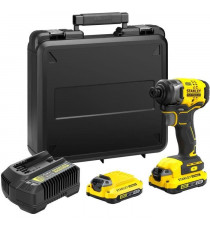 Visseuse a impacts - STANLEY FATMAX V20 - SFMCF810D2K-QW - 170 Nm Brushless - Lithium 18V - 2 Batteries 2Ah