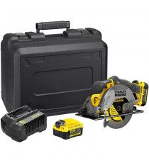 Scie Circulaire - STANLEY FATMAX V20 - SFMCS500M2K-QW - 165 mm - Lithium 18V - 2 Batteries 4Ah