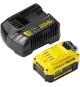 Starter Kit - STANLEY FATMAX V20 - SFMCB14M1-QW - Chargeur 2A + 1 Batterie 18V 4Ah