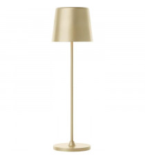 Lampe a poser d'extérieur - BRILLIANT - KAAMI - Rechargeable - Or mat - LED - 2W - 310lm - 3000K - DIM - USB - 3-Step DIM - IP54