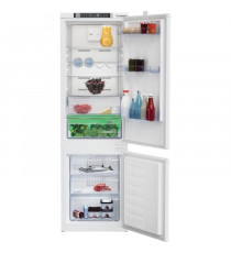 Réfrigérateur combiné - BEKO - 2 portes - Intégrable - 254 L (185 L + 69 L) - Froid ventilé - Classe E