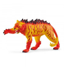 Figurine Tigre de Lave, Tigre Malicieux au Pelage Terrifiant, Jouet Durable, Schleich 70148 Eldrador Creatures