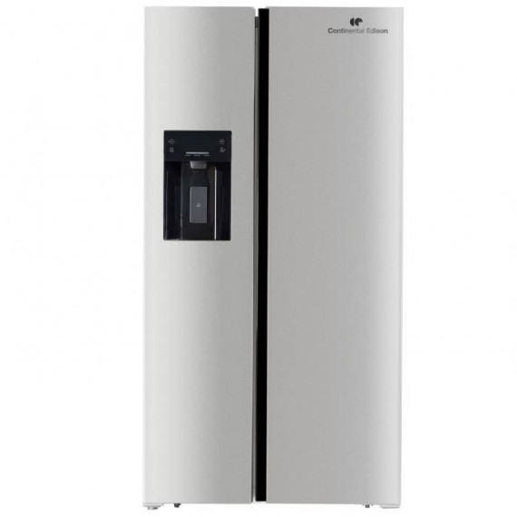 Réfrigérateur américain 556L - Total No Frost - distributeur d'eau et de glaçons - Classe E -moteur inverter  - inox
