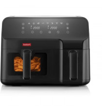 Friteuse électrique a air pulsé - BODUM - MELIOR - Double compartiment 3,2 l et 5,1 l - 2 700 W - Noir