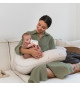 doomoo Coussin de maternité et d'allaitement Buddy - Confort optimal pour maman et bébé, Mushrooms