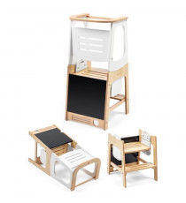 MAXI-COSI, Toucan, Tour d'apprentissage évolutive 3-en-1, bureau enfant et chaise, marchepied, 18 mois et +