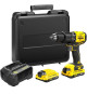 Perceuse visseuse a percussion Brushless 60 Nm - Lithium 18V - 2 Batteries 2Ah - STANLEY FATMAX V20 - SFMCD715D2K-QW