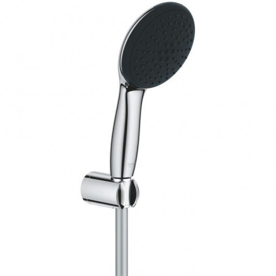 Ensemble de douche avec pommeau 2 jets, support et flexible - GROHE Vitalio Start 110 27950001 - Sélection facile - Economie …