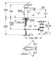 Mitigeur monocommande lavabo - GROHE Start - 234552432 - Noir mat - Taille M - Bec moyen - Economie d'eau - Tirette et vidage