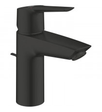 Mitigeur monocommande lavabo - GROHE Start - 242092432 - Noir mat - Taille S - Economie d'eau - Tirette et vidage