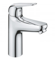 Mitigeur monocommande lavabo - GROHE Swift - 24326001 - Chromé - Taille M - Economie d'eau - Vidage clic clac