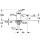 Robinet monofluide lave-mains - GROHE Swift - 20617001 - Chromé- Taille XS - Economie d'eau