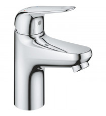 Mitigeur monocommande lavabo - GROHE Swift - 24323001 - Chromé - Taille S - Ouverture Eau Froide - Economie d'eau - Vidage cl…